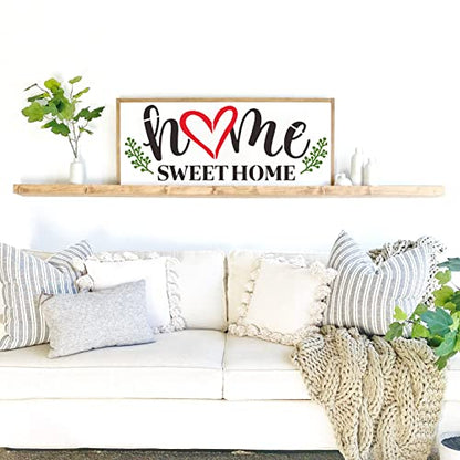 Welcome Stencils for Painting on Wood Sign - style: Home