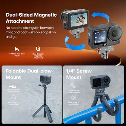 REYGEAK 360° Magnetic Quick Release Mount for DJI Action 6/Osmo Nano - color: for DJI Action 6/Osmo Nano