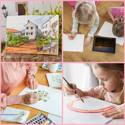 ESRICH 10 Pack 8x10 Primed Canvas Boards for Painting, Ideal for Starter - size: 8x10in-10pack