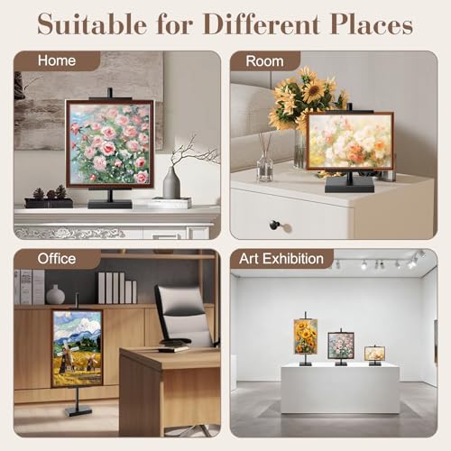 AZEAM 29" Adjustable Tabletop Easel Stand, Black Metal Easel for Display - size: 29 inch