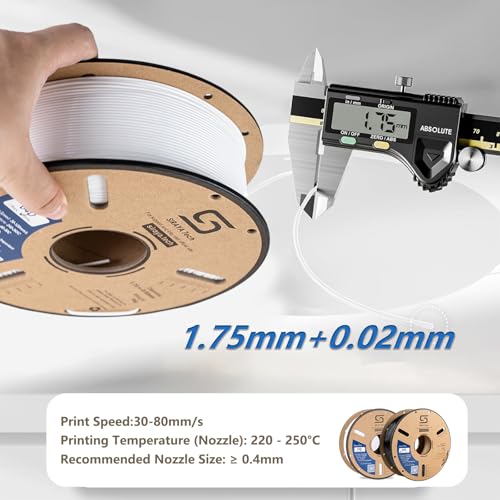 Siraya Tech Flex TPU 64D – High Elastic 3D Printer Filament, White, 1kg - color: Tpu 64d White