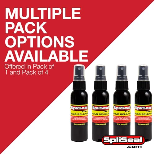 SpliSeal Mold Release Spray, Non-Stick, Clean Mold Surface, 4 Pack - size: Pack of 4