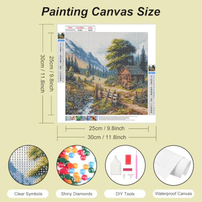 FHBUBPUP Landscape Diamond Art Kits for Adults, Diamond Painting Kits
