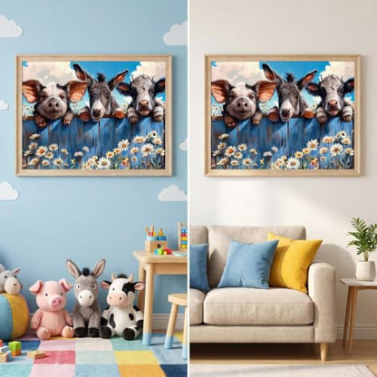 WUSARPLY Animals Diamond Painting Kits for Beginner Adults - color: YH035