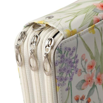 72 Slots Pencil Case Organizer w/Removal Handle Strap - color: White, size: 72
