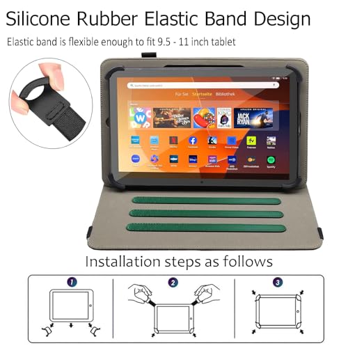 Universal 10 10.1 11 Inch Android 16 15 Tablet Case Cover - color: 04 Emerald Green
