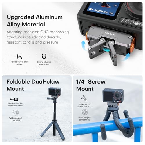 REYGEAK 360° Magnetic Quick Release Mount for DJI Osmo 360 Action 5 pro/4/3 - color: for Osmo 360 /Action 5 pro/4/3