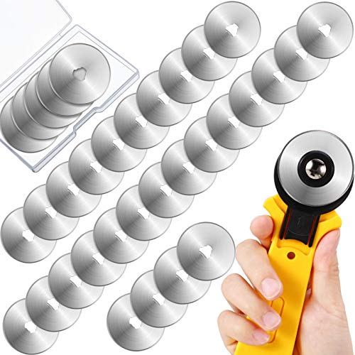Mudder 45 mm 36 Packs Rotary Cutter Replacement Blades for Sewing Crafts - size: 45 mm