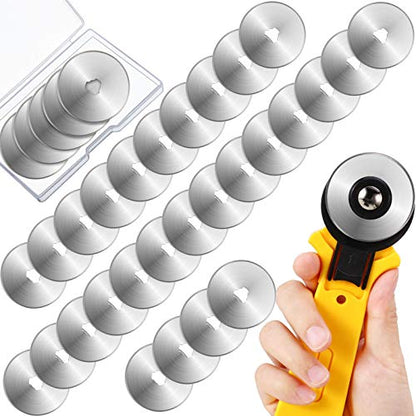 Mudder 45 mm 36 Packs Rotary Cutter Replacement Blades for Sewing Crafts - size: 45 mm