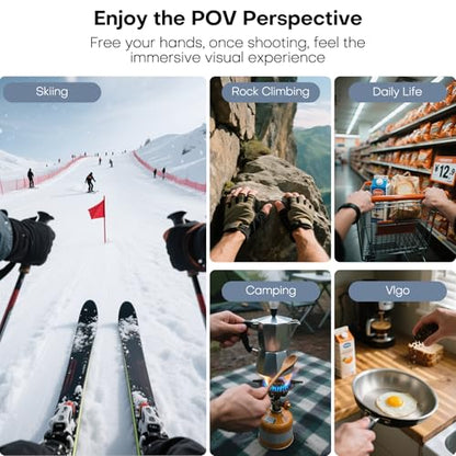 REYGEAK Magnetic Neck Mount for DJI Osmo 360/Action 5 Pro/4/3 - color: for Action 5/4/3