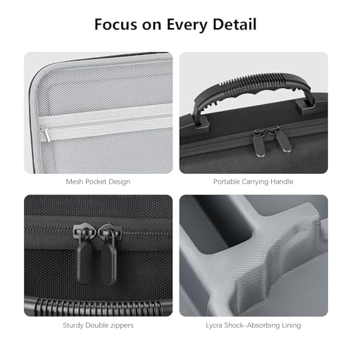 FPVtosky Lito X1 Case, Portable Carrying Case for DJI Lito X1 Fly More Combo, Compatible with RC 2 Remote Control Accessories [Bag Only]