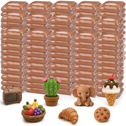 Air Dry Clay Bulk, Modeling Clay for Kids, 150 Pcs, Brown - color: Brown
