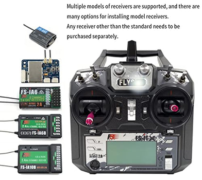 DTXMX Flysky FS-i6X 6-10CH RC Transmitter and FS-iA6B Receiver 6CH 2.4GHz