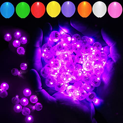 100pcs Pink LED Balloon Light, Mini Tiny Led Light Round Led Ball Lamp for Paper Lantern Balloon Indoor Outdoor Party Event Birthday Party Wedding Decoration Supplies - color: Pink, size: 100PCS