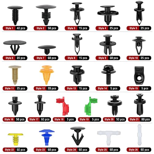 Nilight 860Pcs Car Push Retainer Clips & Auto Fasteners Assortment - color: 860Pcs Clips + Remover