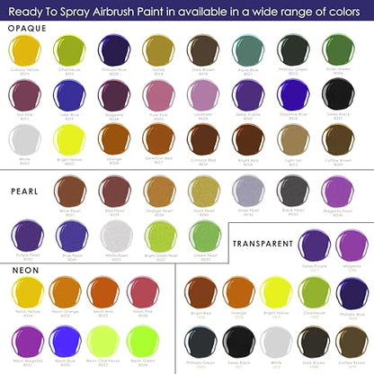 U.S. Art Supply Airbrush Paint Set - 12 Color Pearlized Pearl, 1-oz Bottles - color: 12-Color Pearl Set