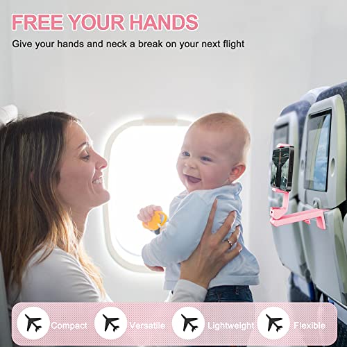 Perilogics Airplane Phone Holder Mount, Plane Travel Essentials, Pink - color: Pink