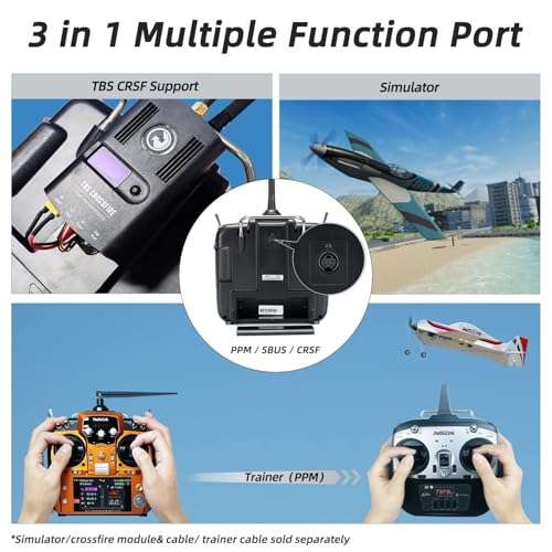 Radiolink AT10II 12CH 2.4G RC Transmitter and Receiver R12DS for Airplane - color: Orange