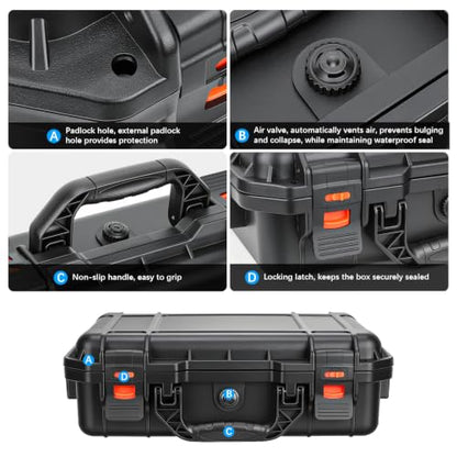 FPVtosky Hard Case for Potensic Atom 2 and PTD 1 RC (compatible with PTD 1 RC only), waterproof Bag for the remote control, batteries, charger, and accessories (case only)