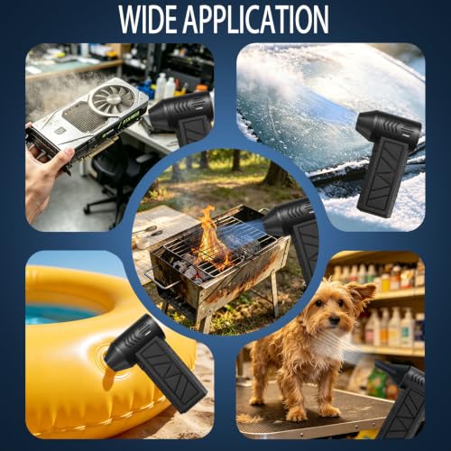 Compressed Air Duster, 130000 RPM Electric Air Duster, for Keyboard, Car