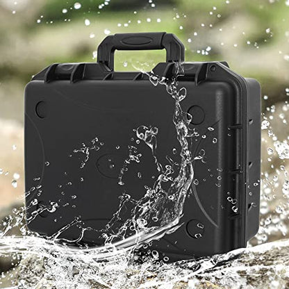 TORIBIO Hard Carrying Case with Foam Shockproof Storage 17.5"x10.5"x4.7" - size: 16.5"x12"x4.7"