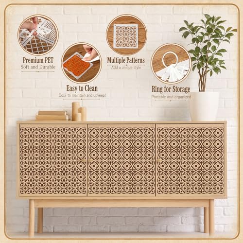 Marspark 72 Pcs 3 in Geometric Small Stencils for Painting Crafts Reusable