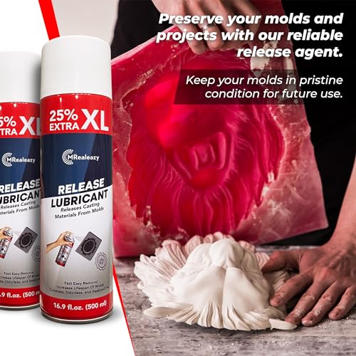 Silicone Mold Release Spray (Silicone-Based) (24x16.9 floz/500ml) - Resin & Epoxy Release Agent for Smooth Mold Removal with Ease, Universal Use on Almost All Molds - size: 24 Pack