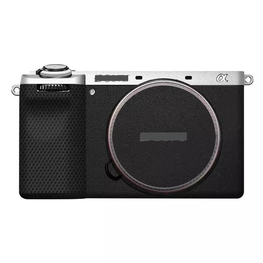 Alpha 6700 Camera Body Sticker Protective Skin Vinyl Film Decals Accessories for Sony A6700 (Silver（top）+Frosted Black) - color: Silver（top）+Frosted Black