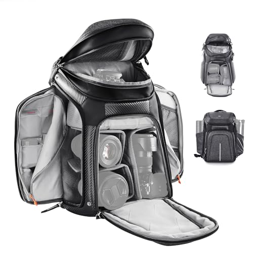 K&F CONCEPT Camera Backpack, Photography DSLR Camera Bag - color: 03-black