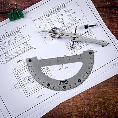 Mr. Pen- Metal Protractor and Metal Compass Set, Compass for Geometry
