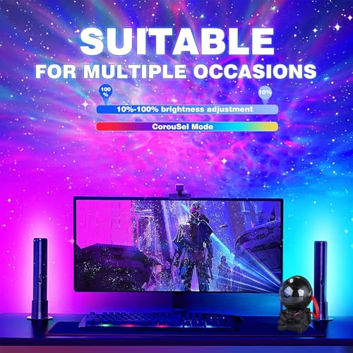 YXQUA Astronaut Galaxy Star Projector for Kids, Black Guitar - color: Black Guitar