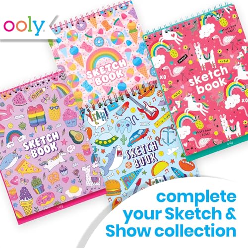 OOLY Sketch and Show Standing Sketchbook, 45 Pages – Sugar Joy - color: Sugar Joy