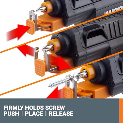 WORX Cordless Screwdriver, 4V 6-Bit Set with Screw Holder, WX255L.5 - style: WX255L.5-USB-W/CASE