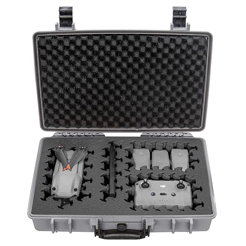 Eylar 20” Hard Laptop Case Equipped with RAGAR Reconfigurable & Reusable XP Crosslinked Foam Insert, Waterproof, Shockproof for Equipment, Drones, and Cameras (1 RAGAR Layer) (Gray) - color: Gray