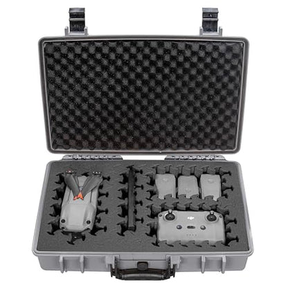 Eylar 20” Hard Laptop Case Equipped with RAGAR Reconfigurable & Reusable XP Crosslinked Foam Insert, Waterproof, Shockproof for Equipment, Drones, and Cameras (1 RAGAR Layer) (Gray) - color: Gray