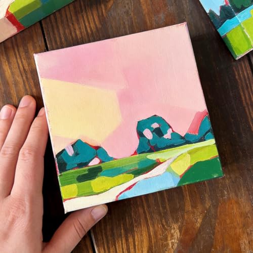 AUREUO 12x12 Inch Gallery Wrapped Canvas 1.5 Inch Depth 4 Pack - size: 12"x12" Gallery