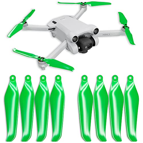 Master Airscrew Stealth Propellers for DJI Mini 3 Pro & Mini 4 Pro - Green, 4 propellers in Set - color: Green