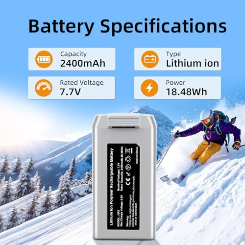 Mini 2, Mini 4K Battery 1 Pack 2400mAh Capacity Intelligent Drone Replacement Battery Maximum Flight time 31 Minutes Compatible with DJI Mini 4K/2/SE/2 SE Drones - size: Mini 4K/2/SE/2 SE Battery*1