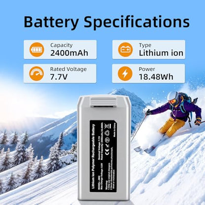 Mini 2, Mini 4K Battery 1 Pack 2400mAh Capacity Intelligent Drone Replacement Battery Maximum Flight time 31 Minutes Compatible with DJI Mini 4K/2/SE/2 SE Drones - size: Mini 4K/2/SE/2 SE Battery*1