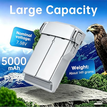 Fantasyo Mini 5 Pro/4 Pro/Mini 3 Intelligent Flight Battery 1 Pack, Supports Max 52 Mins Flight Time, 7.16V 5000mAh Replacement Battery for DJI Mini 5 Pro/Mini 4/3/3 pro Plus Drone