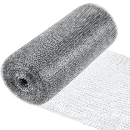 12 Inch X 50 ft Stainless Steel Mesh Rodent Control for Slugs - size: 12 Inch x 50 ft