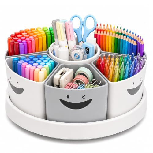 MeCids Art Supply Organizer Rotating Desk Organizer Pen Holder (10 IN) - size: 10 IN