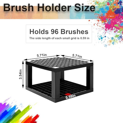 7-Layer Clear Acrylic Paint Holder Storage & Brush Organizer