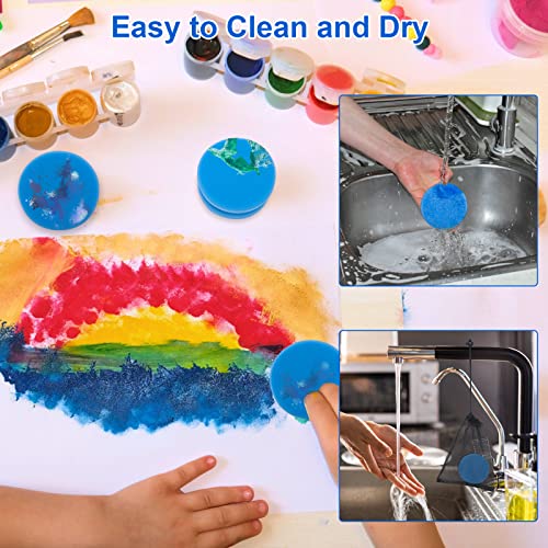 Boyistar Paint Sponge Blue 6Pcs, Detail Painting Sponge Double-Side - color: 6 Blue
