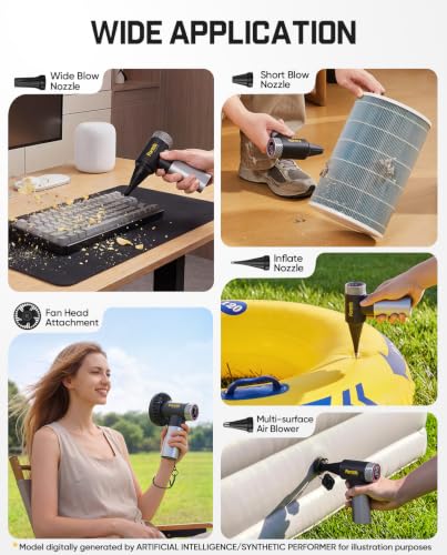 Fanttik Gust B11 Mix 2-in-1 Electric Air Duster & Portable Fan, Multi-Use