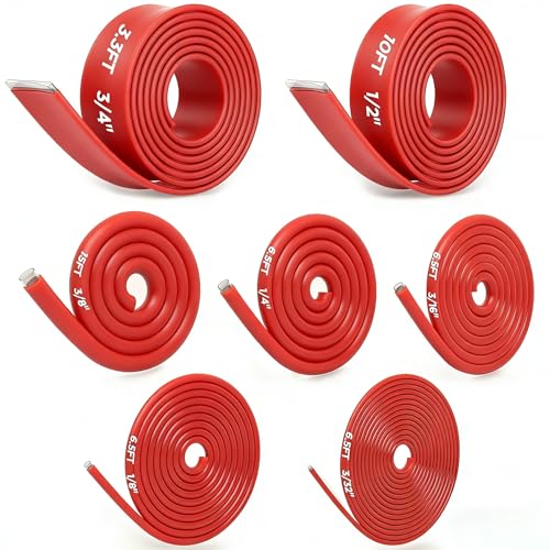 7-Size Heat Shrink Tubing Roll Kit: 4:1 Adhesive Lined, 54 Ft Marine Grade Waterproof, Insulated Sealed, Oil-Proof & Wear-Resistant, for Home Use & Industrial Applications (Red) - color: Red