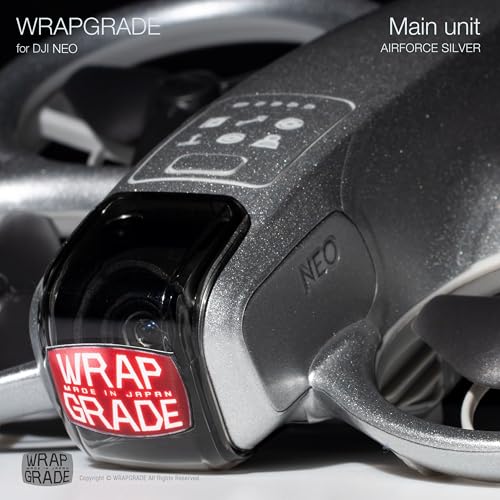 WRAPGRADE Skin Sticker Compatible with DJI NEO Full Wrap (Airforce Silver) - color: Airforce Silver