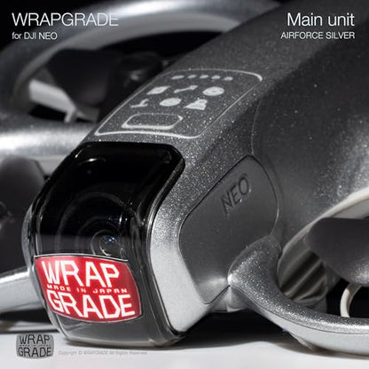 WRAPGRADE Skin Sticker Compatible with DJI NEO Full Wrap (Airforce Silver) - color: Airforce Silver