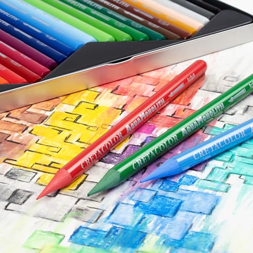 Cretacolor Aqua Monolith Watercolor Pencil Set, 24 Stk, Multi - style: Set of 24