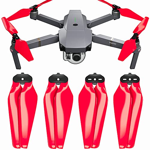Master Airscrew Stealth Propellers for DJI Mavic Pro & Platinum - Red, 4 pcs - color: Red